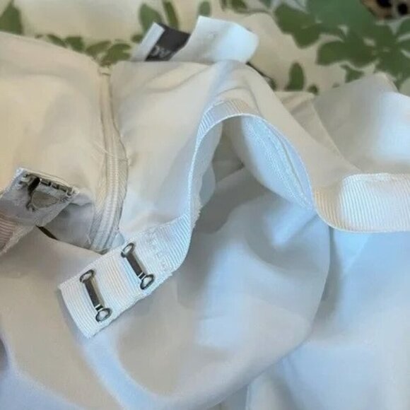 David's Bridal Women's Green Floral Strapless Dress Size 6 - Picture 12 of 12